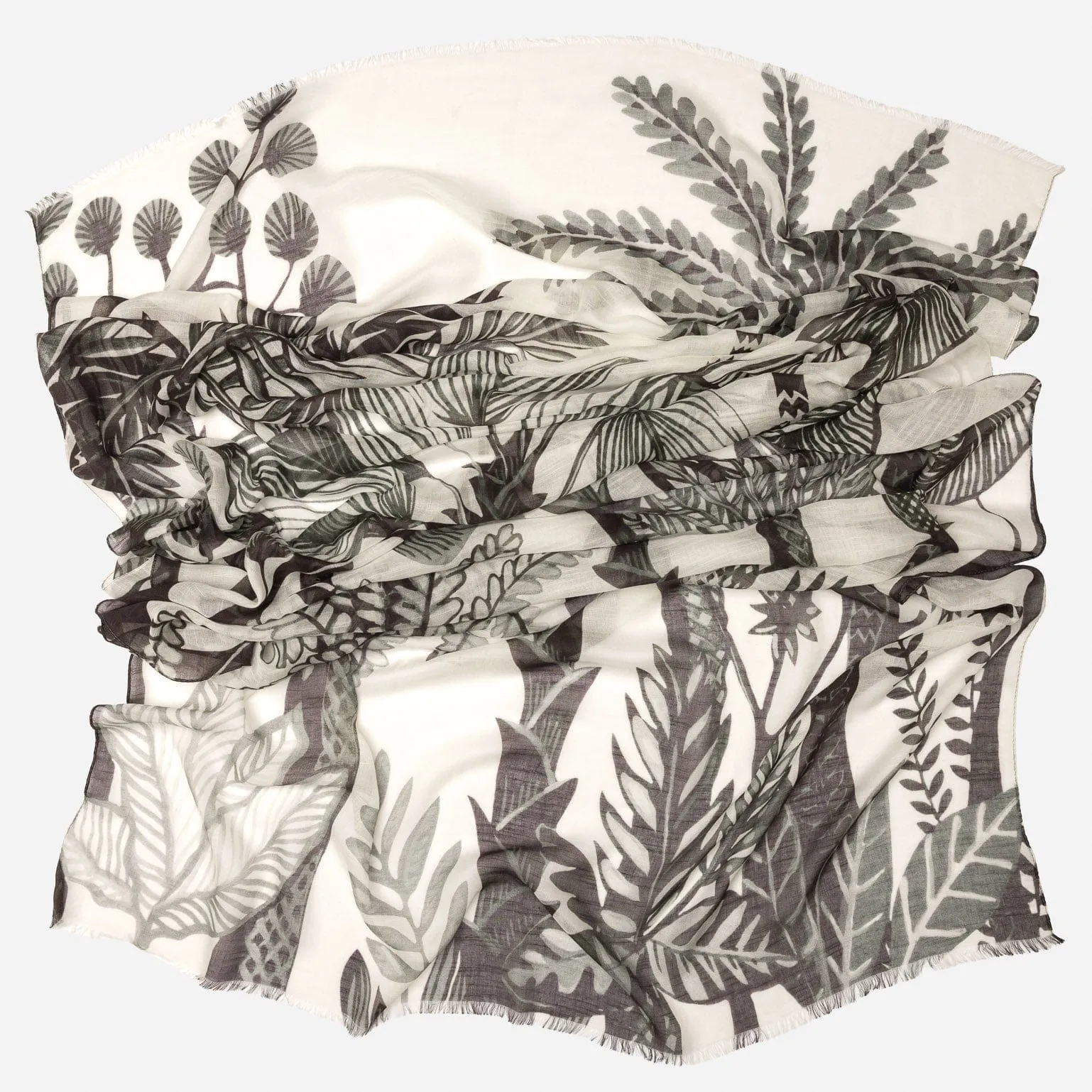 Palma - Modal Cotton Silk Scarf/Shawl - Black sold by Elizabetta product image thumbnail 3