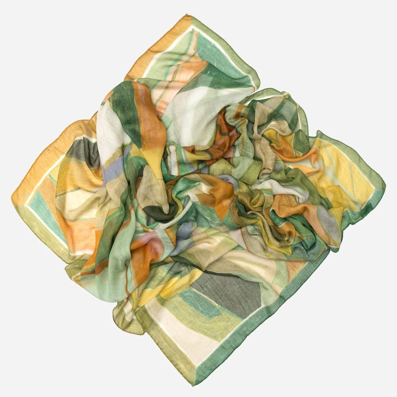 Tropea - Modal Cotton Silk Scarf Shawl - Green sold by Elizabetta product image thumbnail 2