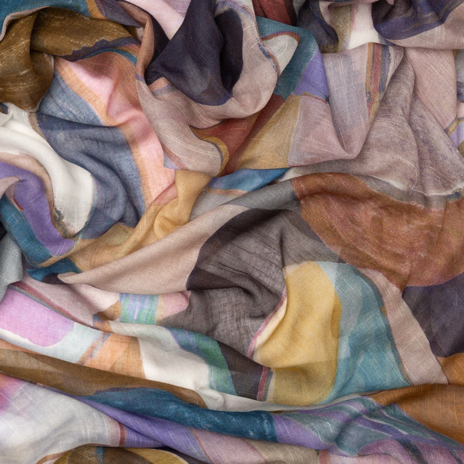 Tropea - Modal Cotton Silk Scarf Shawl - Blue and Plum sold by Elizabetta product image thumbnail 3