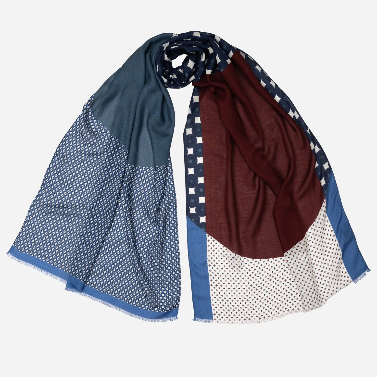 Cortona - Modal Scarf - Blue sold by Elizabetta