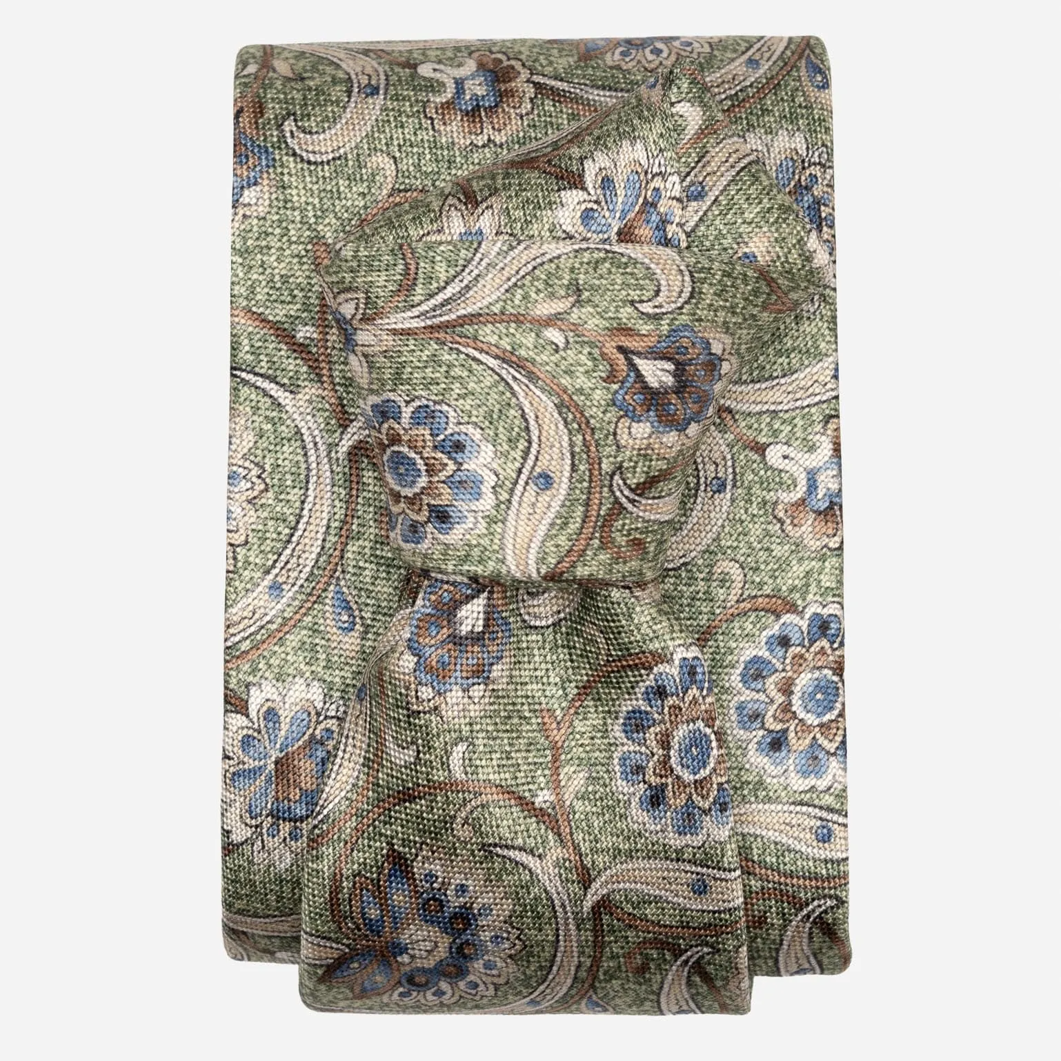 Niccolò - Printed Silk Tie - Green sold by Elizabetta