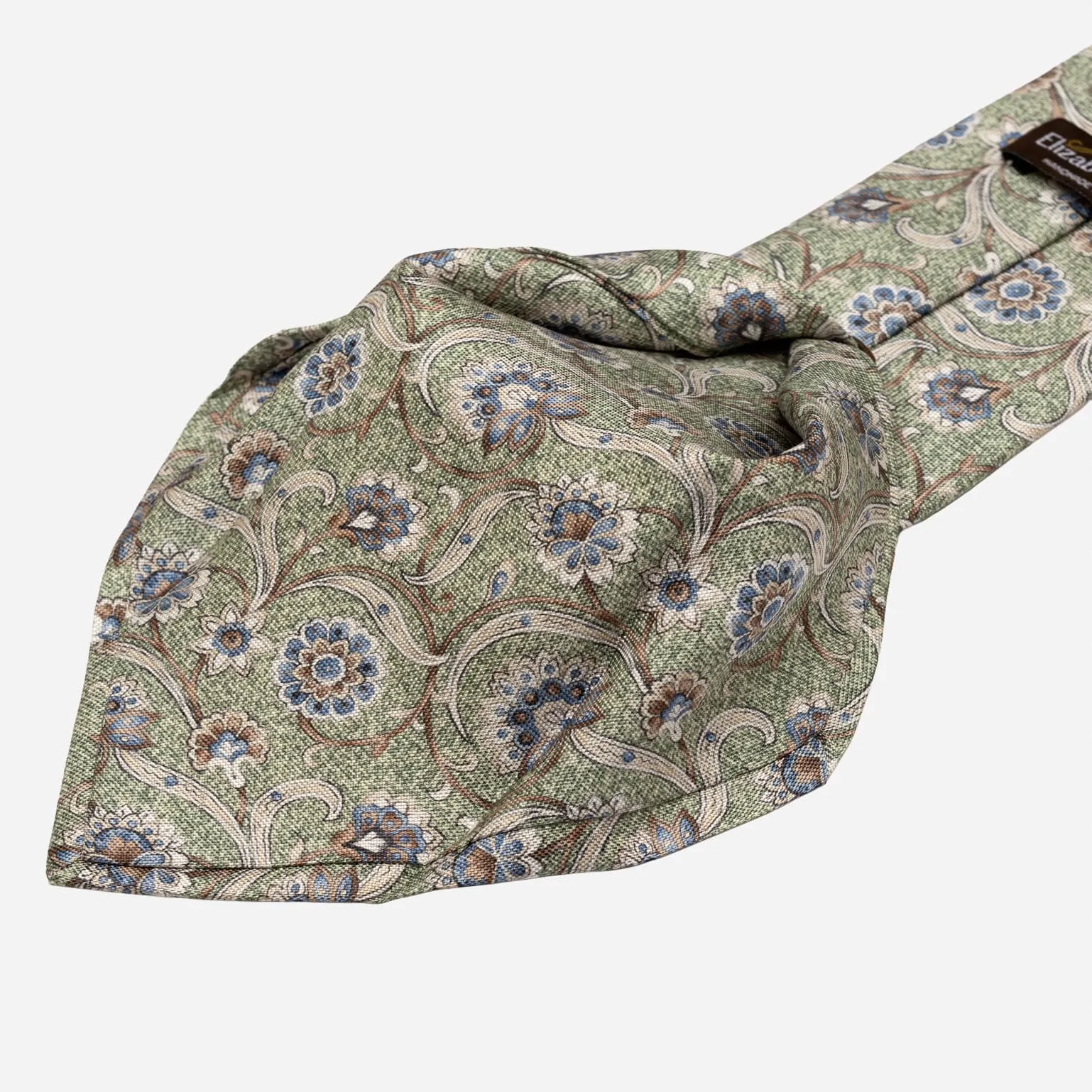 Niccolò - Printed Silk Tie - Green sold by Elizabetta product image thumbnail 4