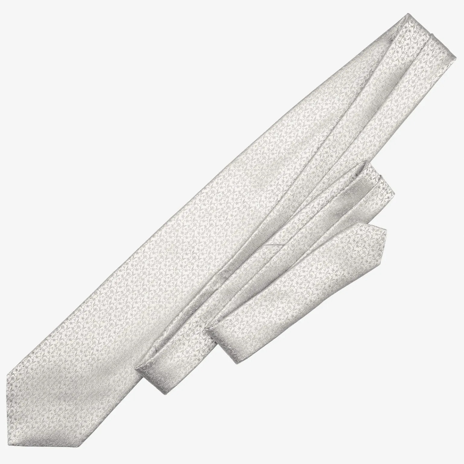 Parioli - Silk Jacquard Tie - Silver sold by Elizabetta product image thumbnail 4