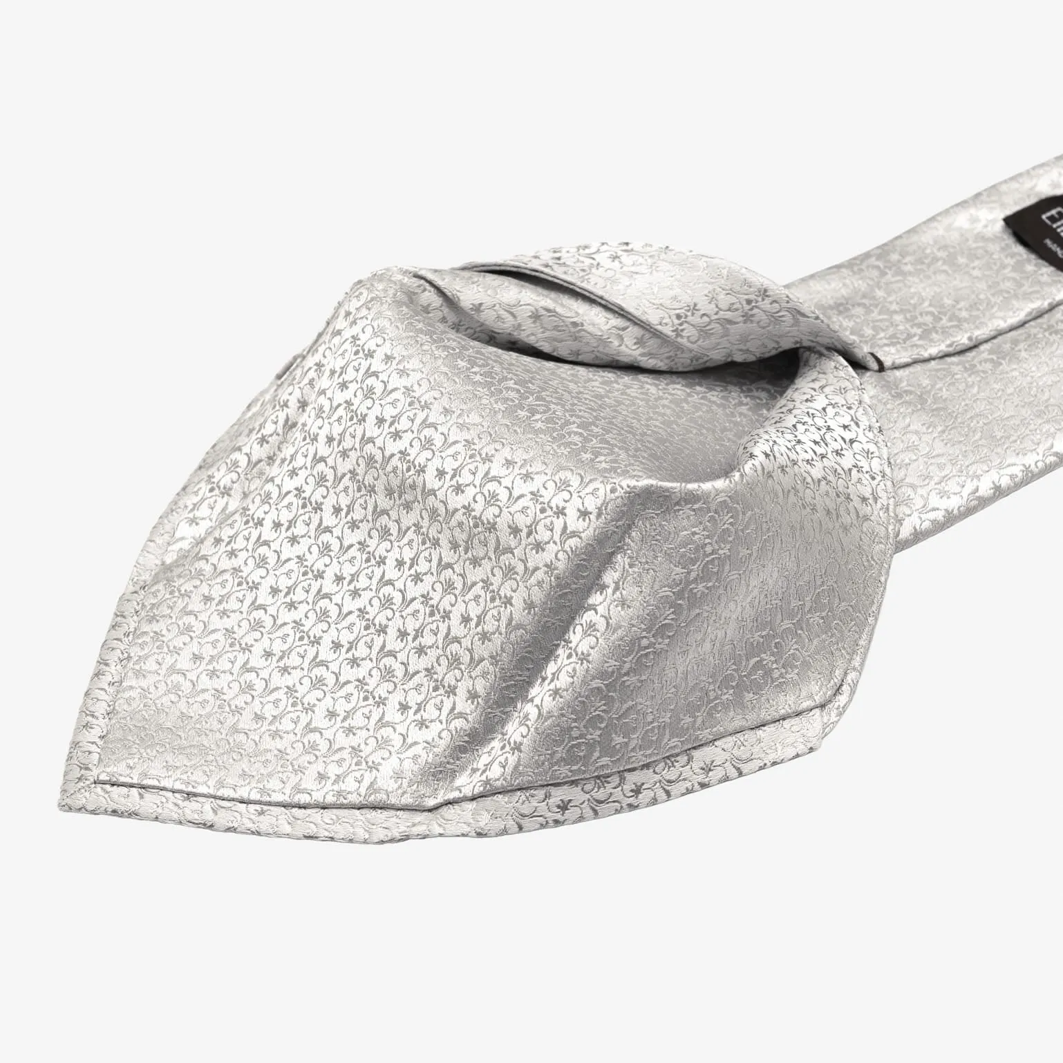 Parioli - Silk Jacquard Tie - Silver sold by Elizabetta product image thumbnail 3