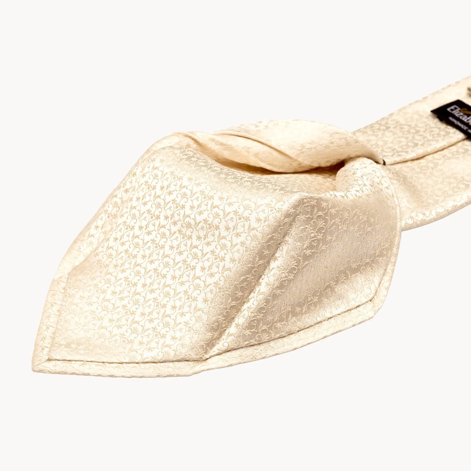 Parioli - Silk Jacquard Tie - Champagne sold by Elizabetta product image thumbnail 3