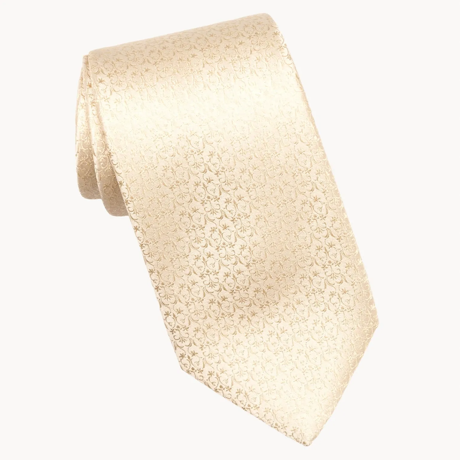 Parioli - Silk Jacquard Tie - Champagne sold by Elizabetta product image thumbnail 2