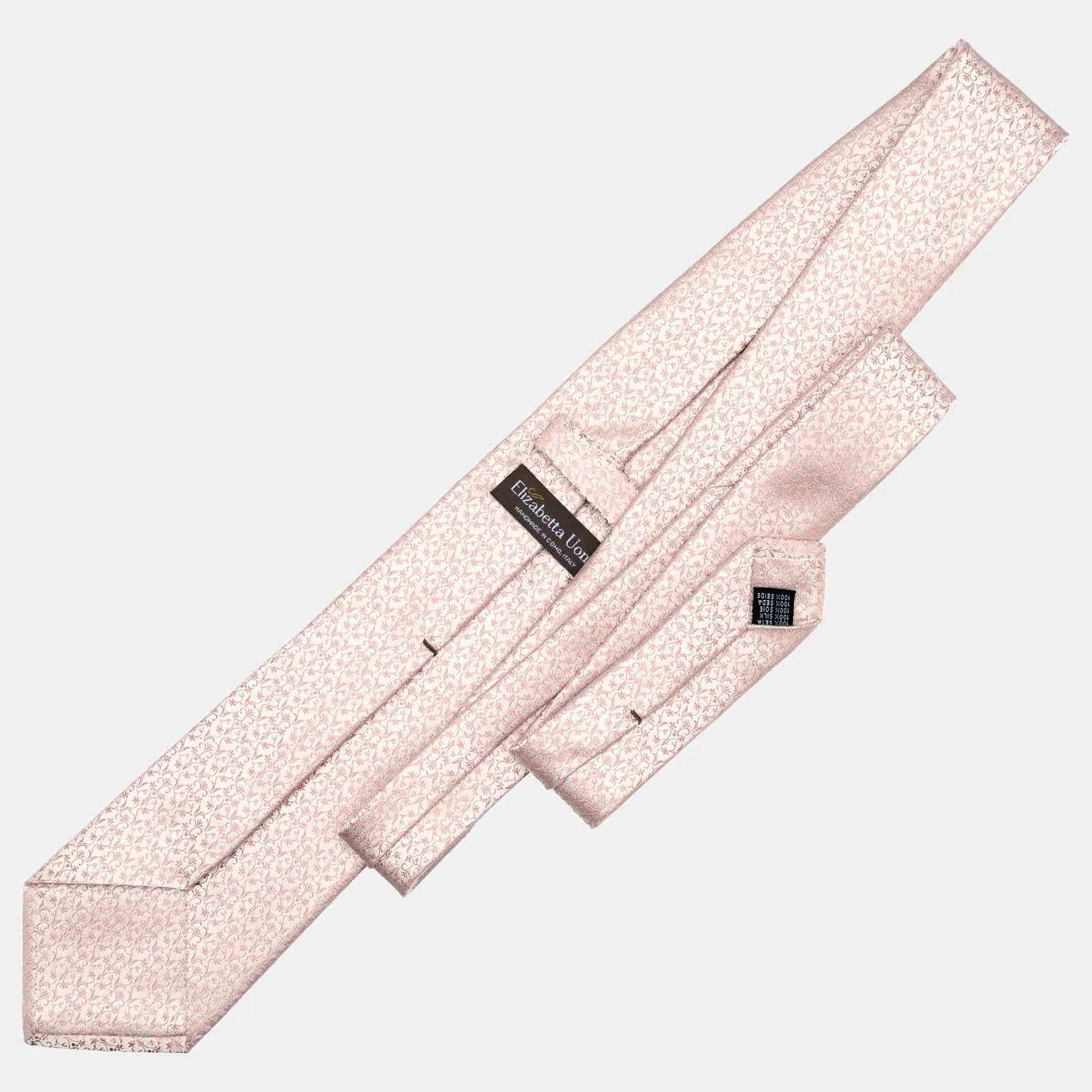 Parioli - Silk Jacquard Tie - Dusty Rose sold by Elizabetta product image thumbnail 5