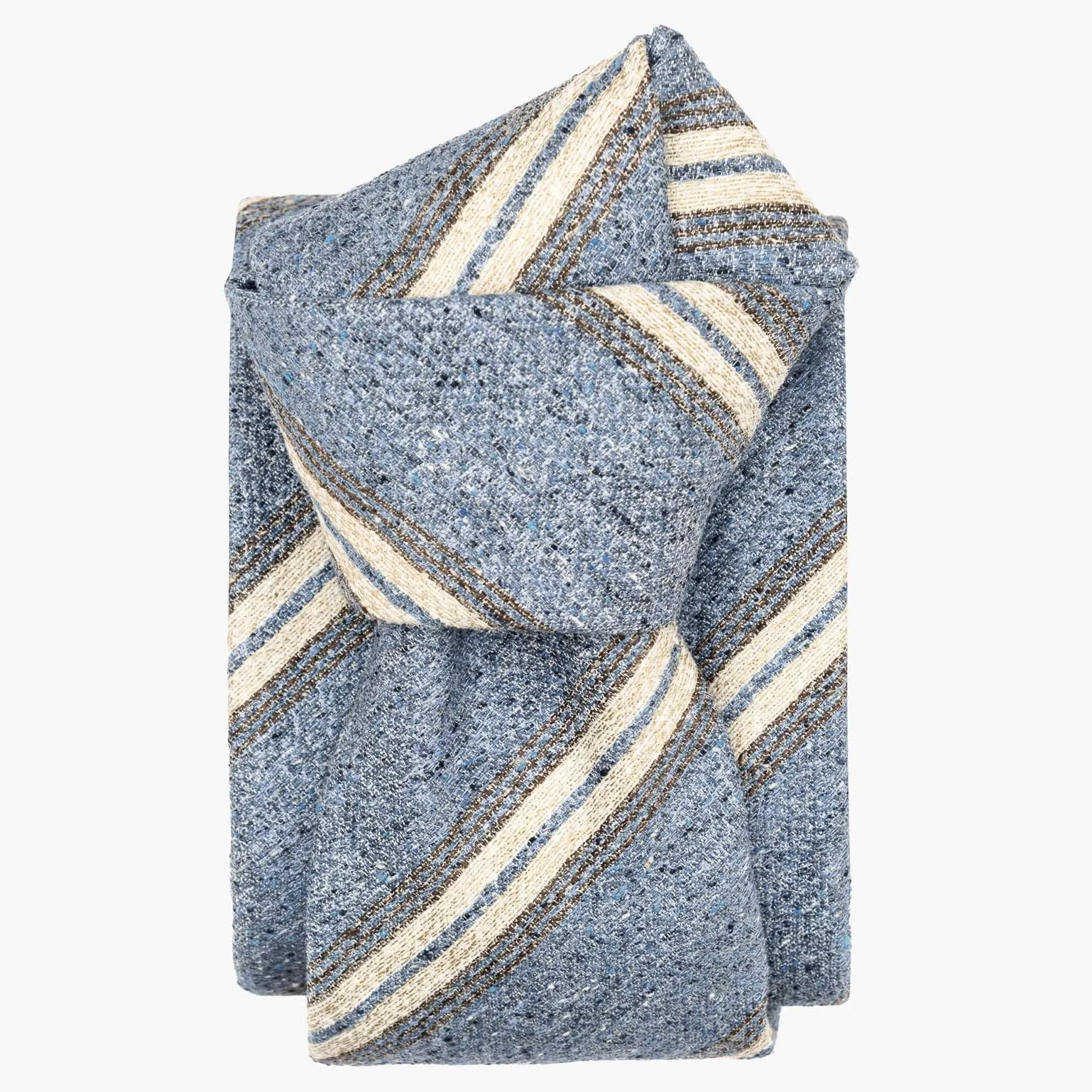 Frascati - Silk Jacquard Tie - Light Denim Blue sold by Elizabetta