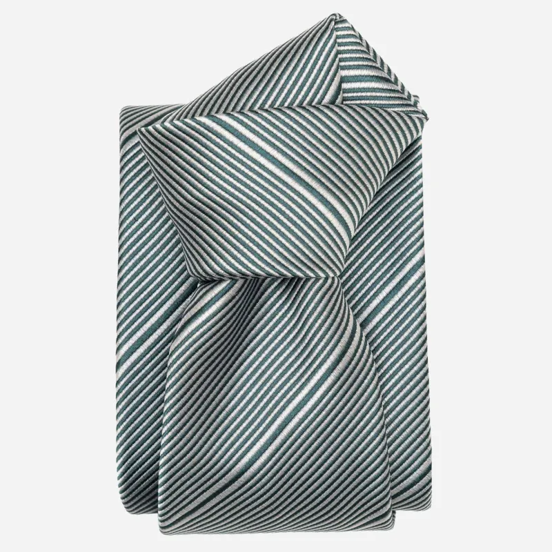 Matteo - Silk Jacquard Tie - Green made by Elizabetta
