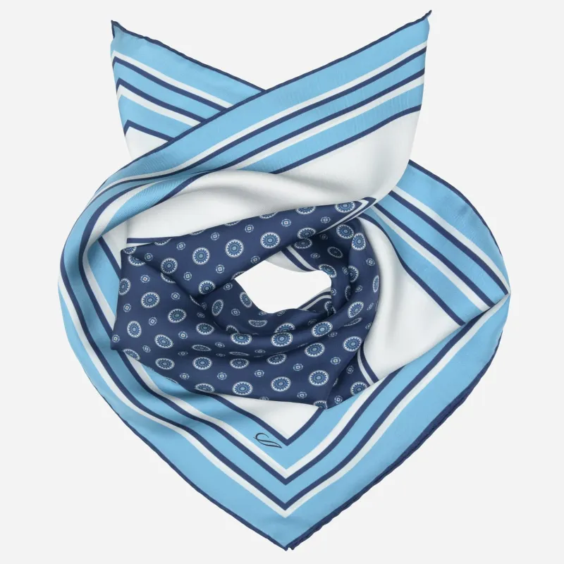 Aldo - Silk Neckerchief - Blue made by Elizabetta