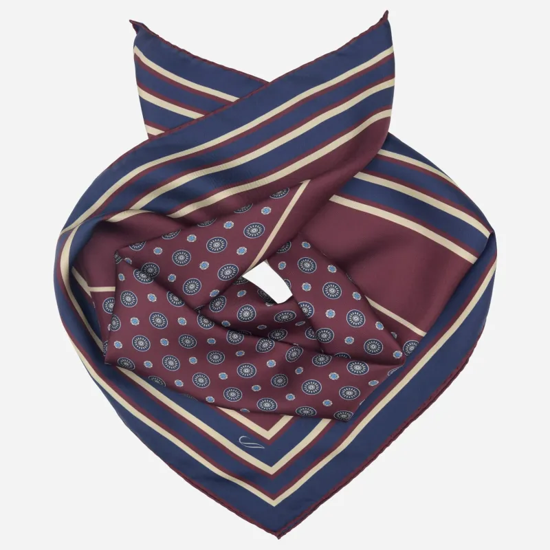 Aldo - Silk Neckerchief - Burgundy made by Elizabetta