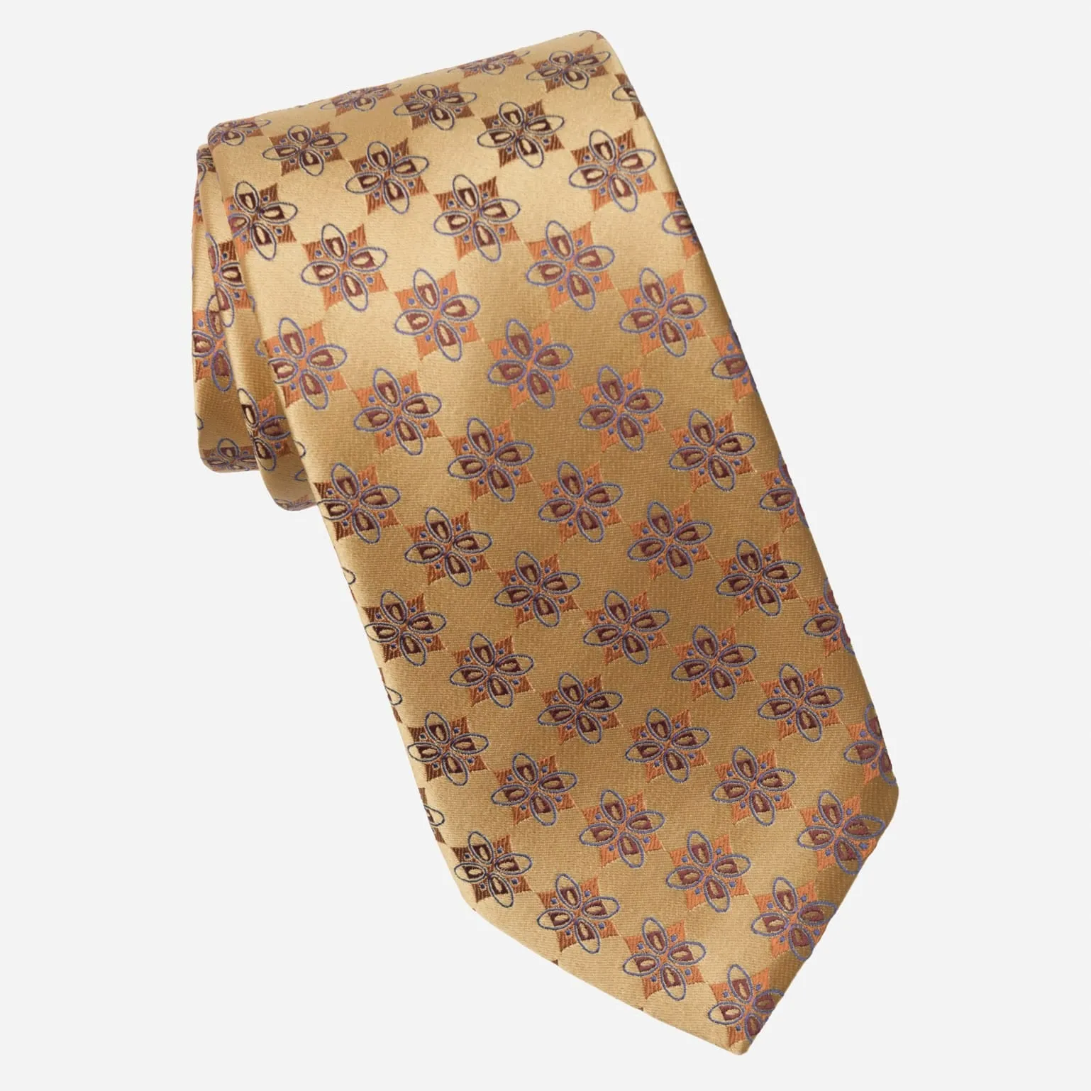 Amerigo - Silk Jacquard Tie - Gold sold by Elizabetta product image thumbnail 2
