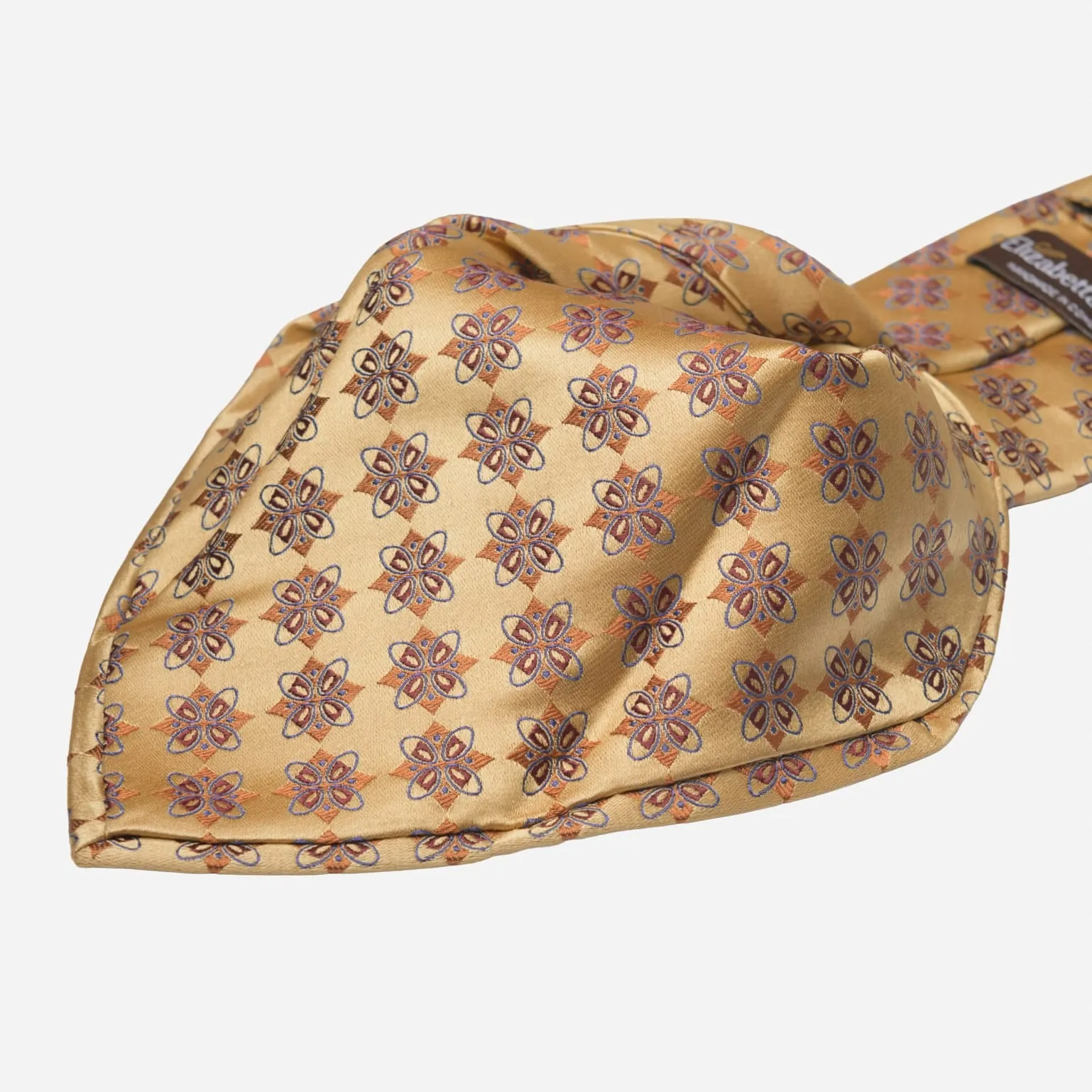 Amerigo - Silk Jacquard Tie - Gold sold by Elizabetta product image thumbnail 3