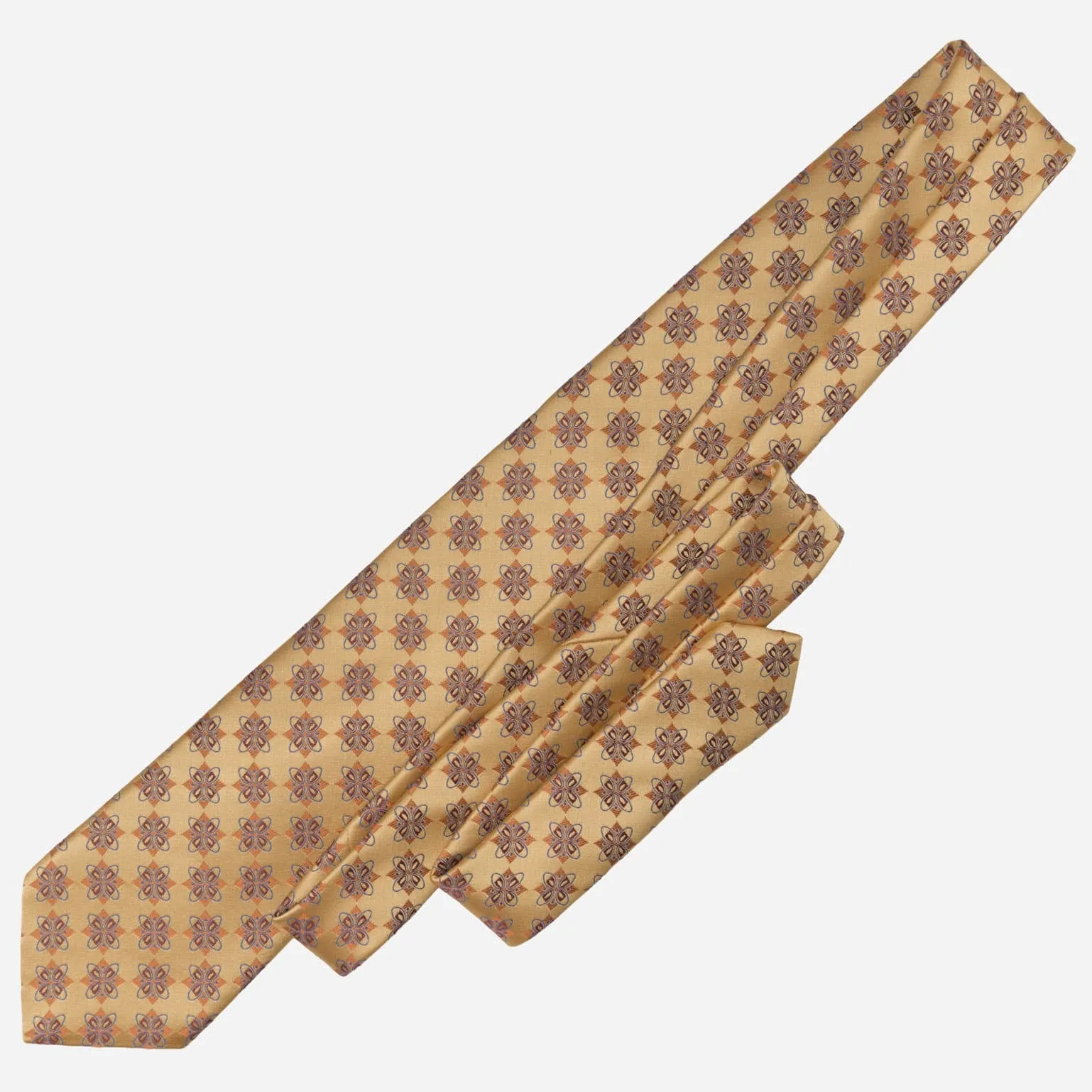 Amerigo - Silk Jacquard Tie - Gold sold by Elizabetta product image thumbnail 4