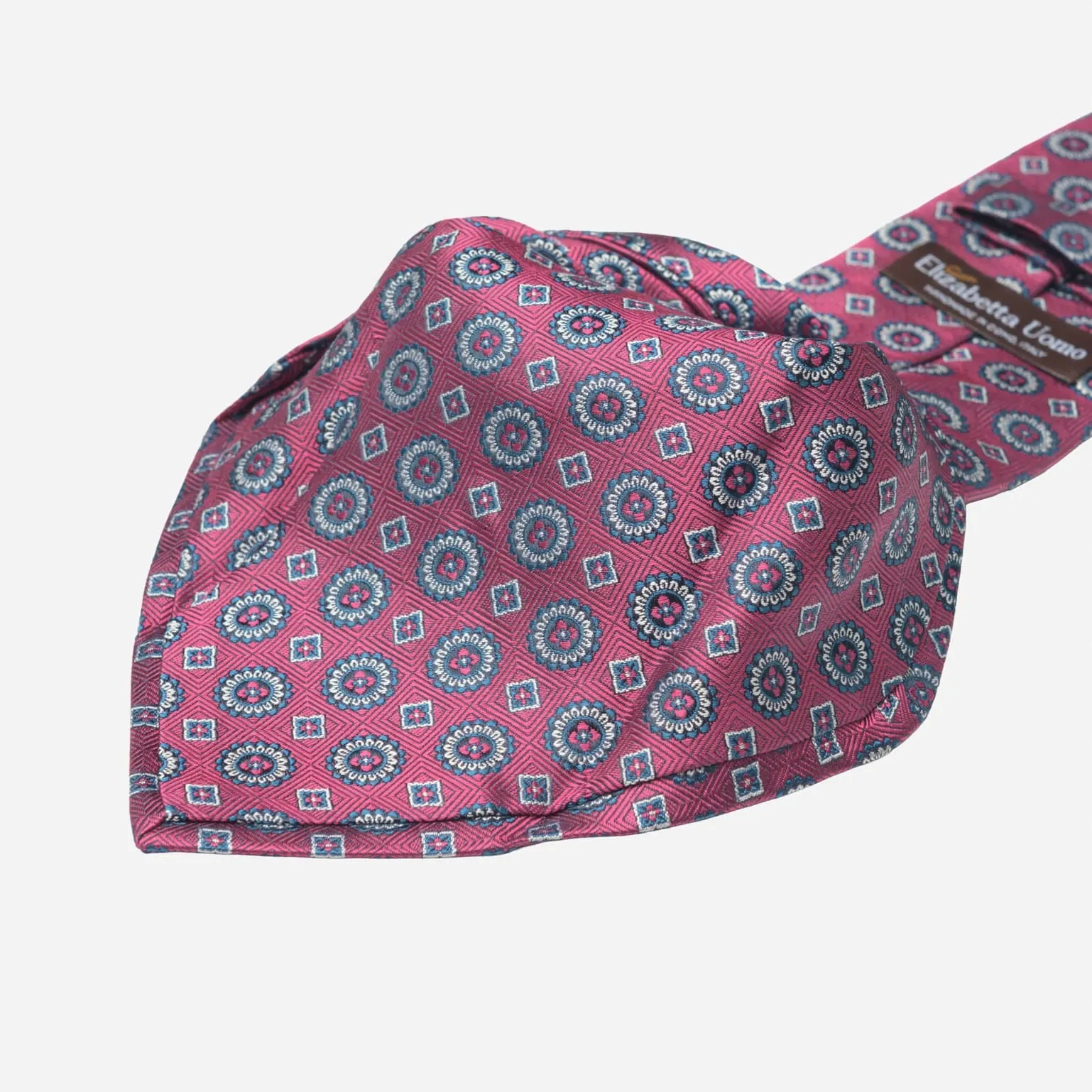 Ercole - Silk Jacquard Tie - Raspberry sold by Elizabetta product image thumbnail 3