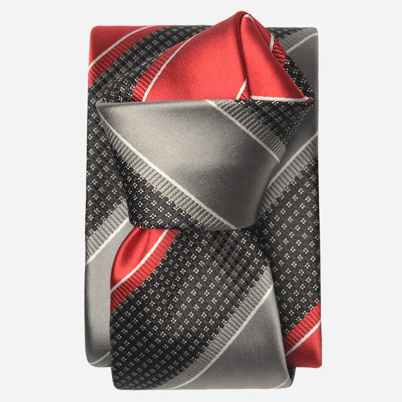 Ferrari - Silk Jacquard Tie - Red made by Elizabetta