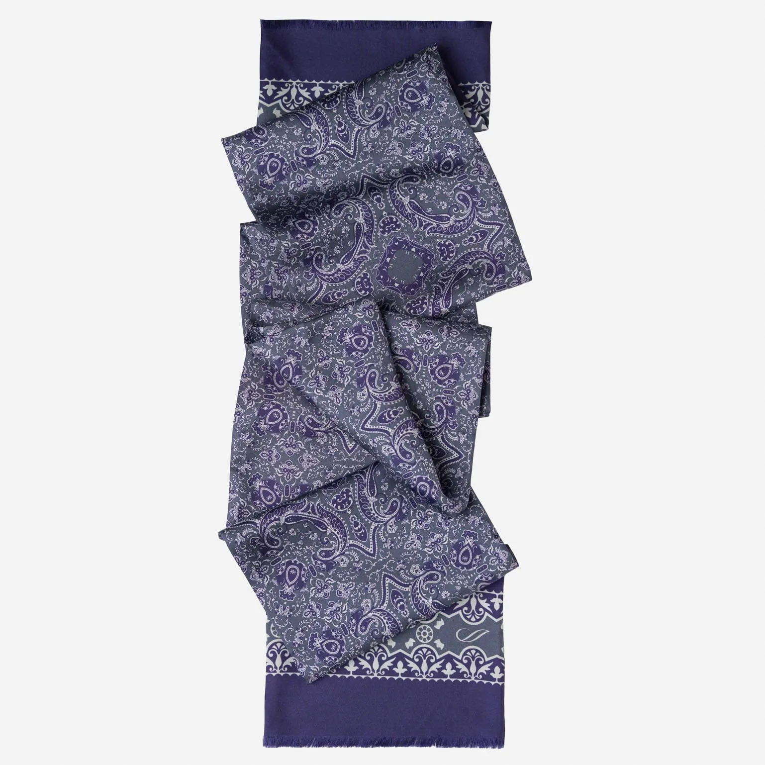 Ruffino - Silk Scarf - Indigo Blue sold by Elizabetta product image thumbnail 2