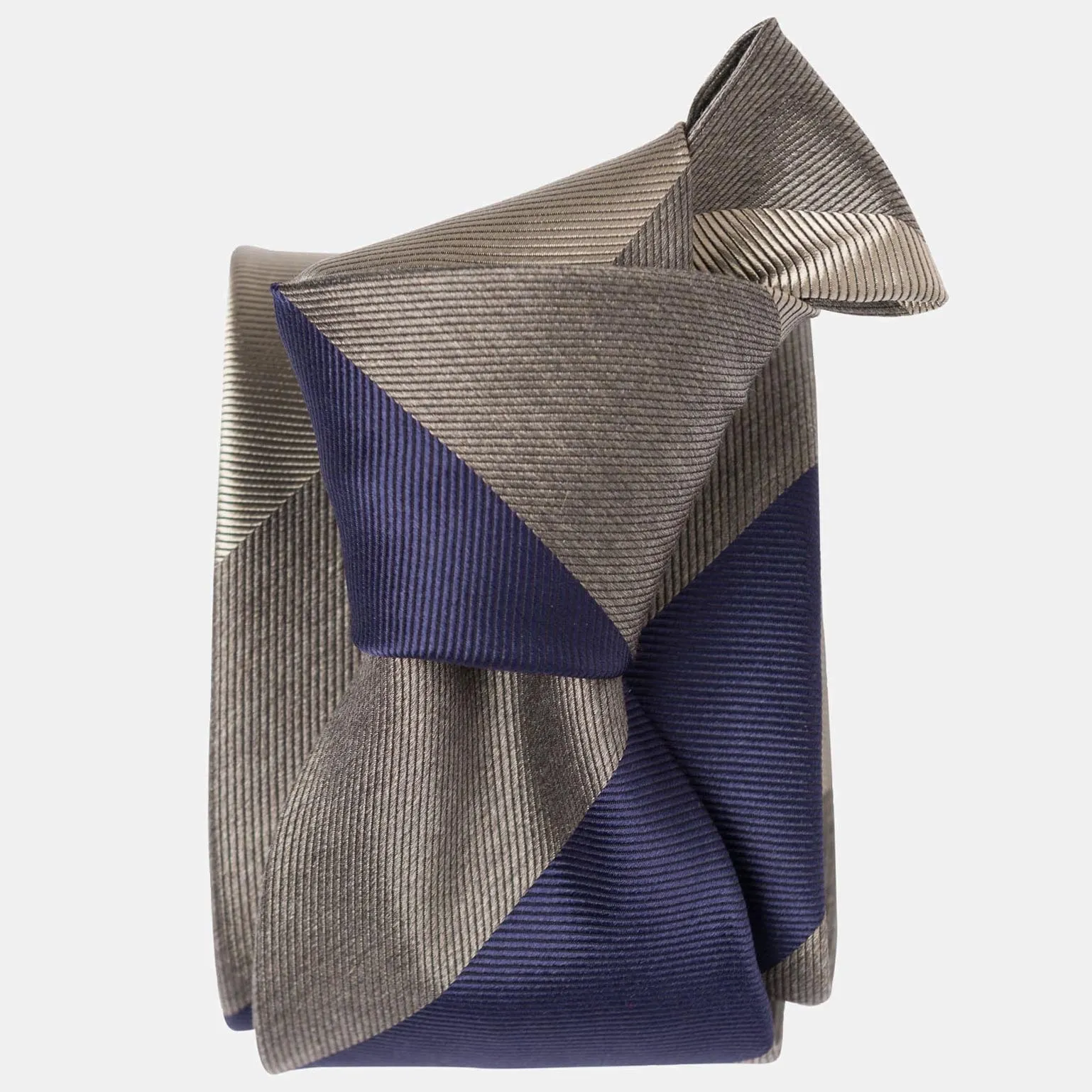 Conero - Silk Jacquard Tie - Taupe Grey sold by Elizabetta
