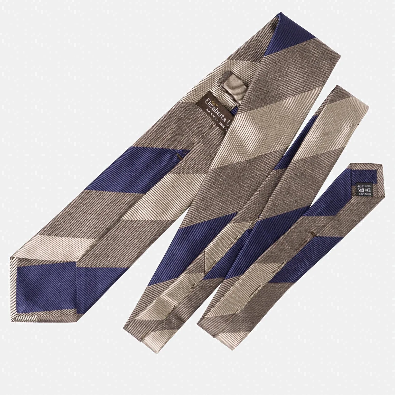 Conero - Silk Jacquard Tie - Taupe Grey sold by Elizabetta product image thumbnail 3