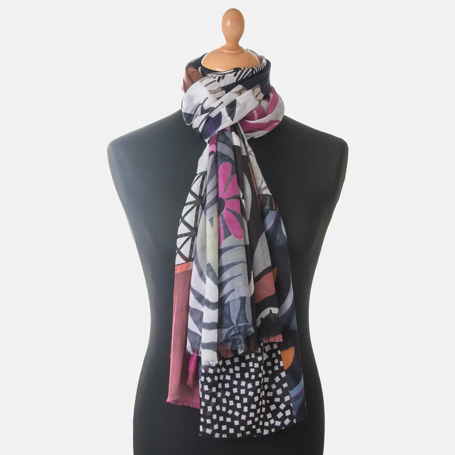 Santorini - Modal Scarf - Charcoal sold by Elizabetta product image thumbnail 2
