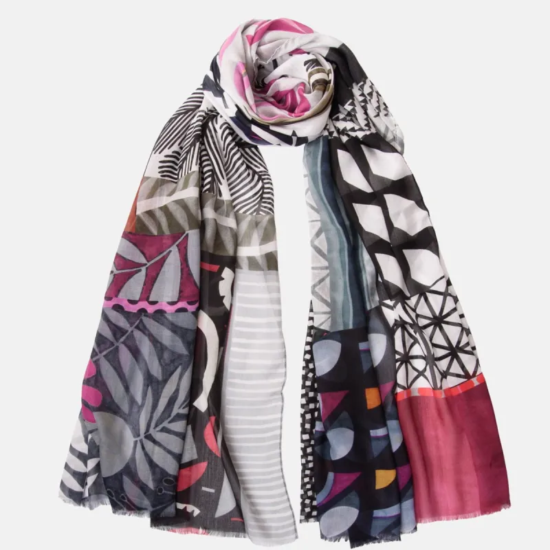 Santorini - Modal Scarf - Charcoal sold by Elizabetta