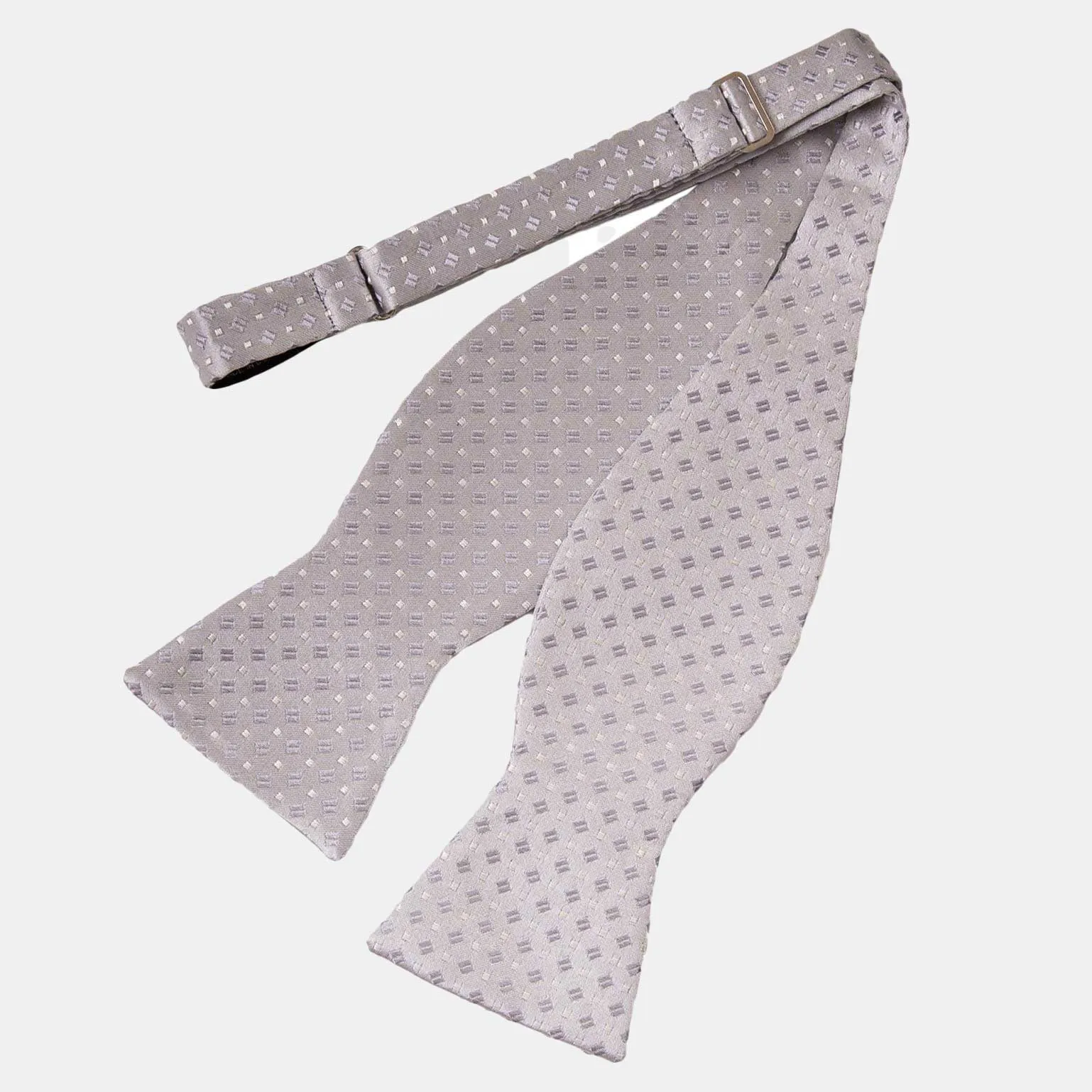 Bellini - Silk Bow Tie - Silver sold by Elizabetta product image thumbnail 2