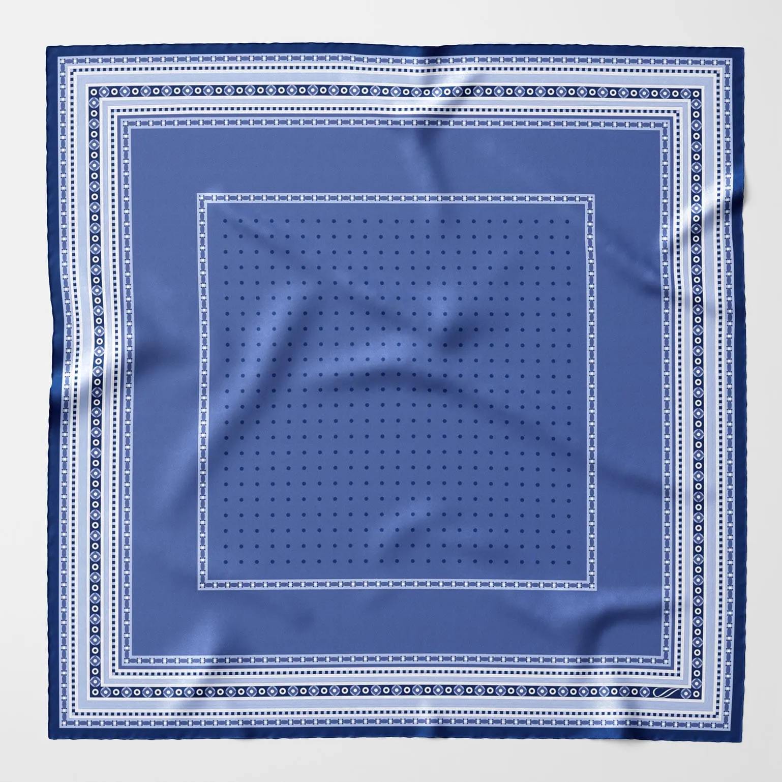 Verona - Silk Neckerchief - Blue sold by Elizabetta