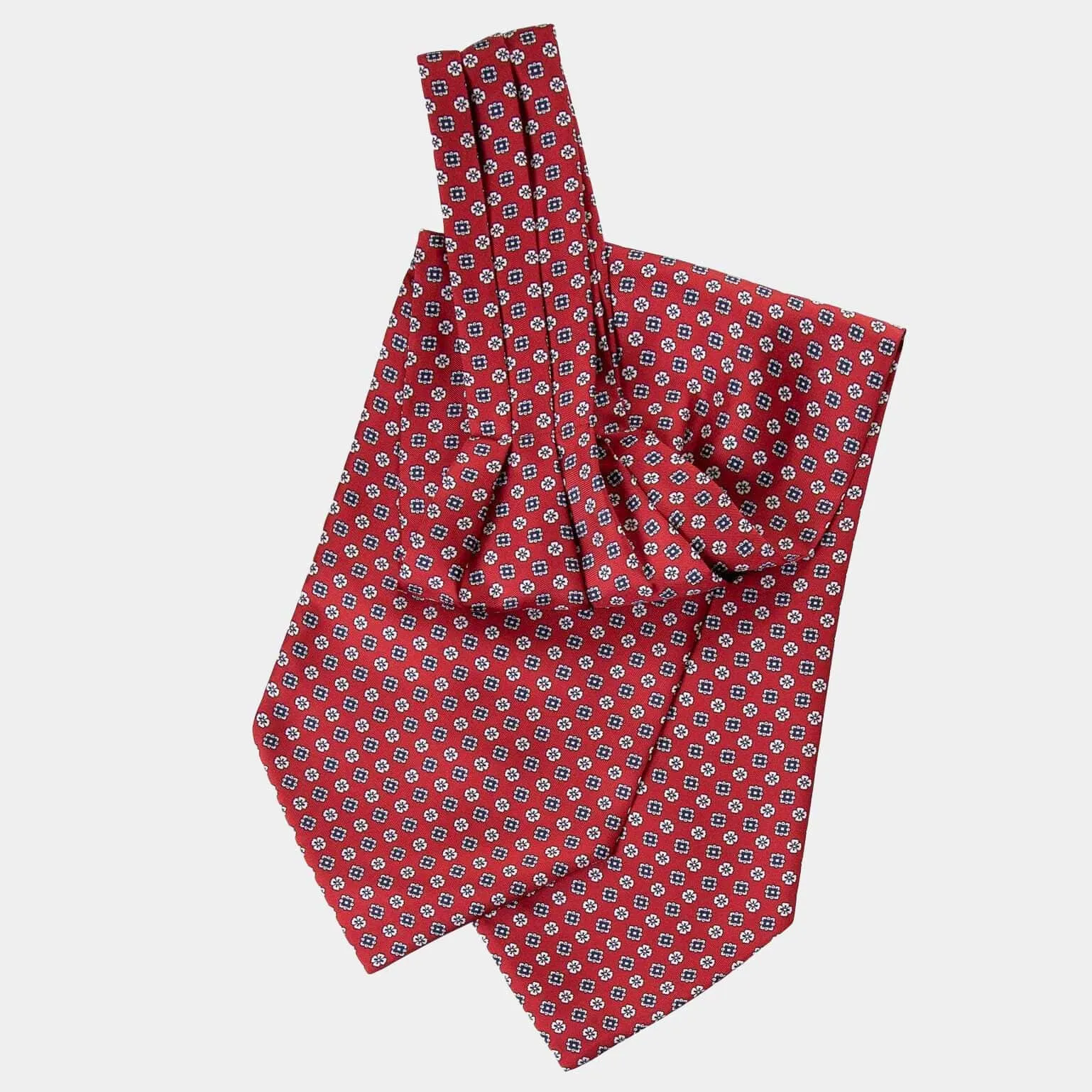 Spoleto - Silk Ascot Cravat Tie - Red sold by Elizabetta product image thumbnail 2