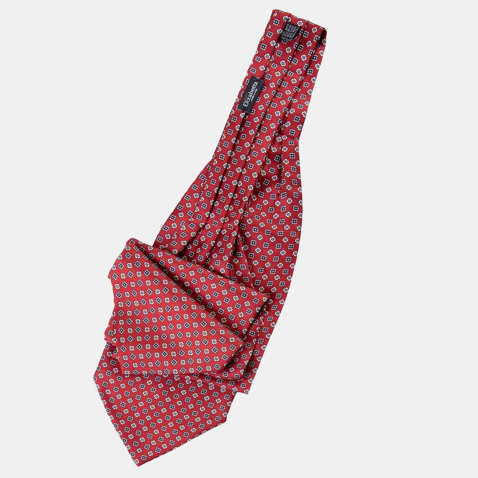 Spoleto - Silk Ascot Cravat Tie - Red sold by Elizabetta product image thumbnail 3