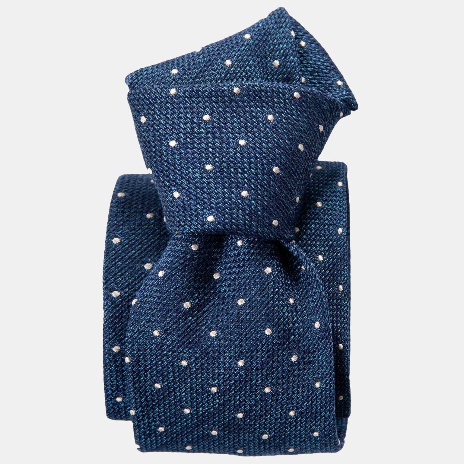 Mattei - Silk Grenadine Tie - Blue sold by Elizabetta