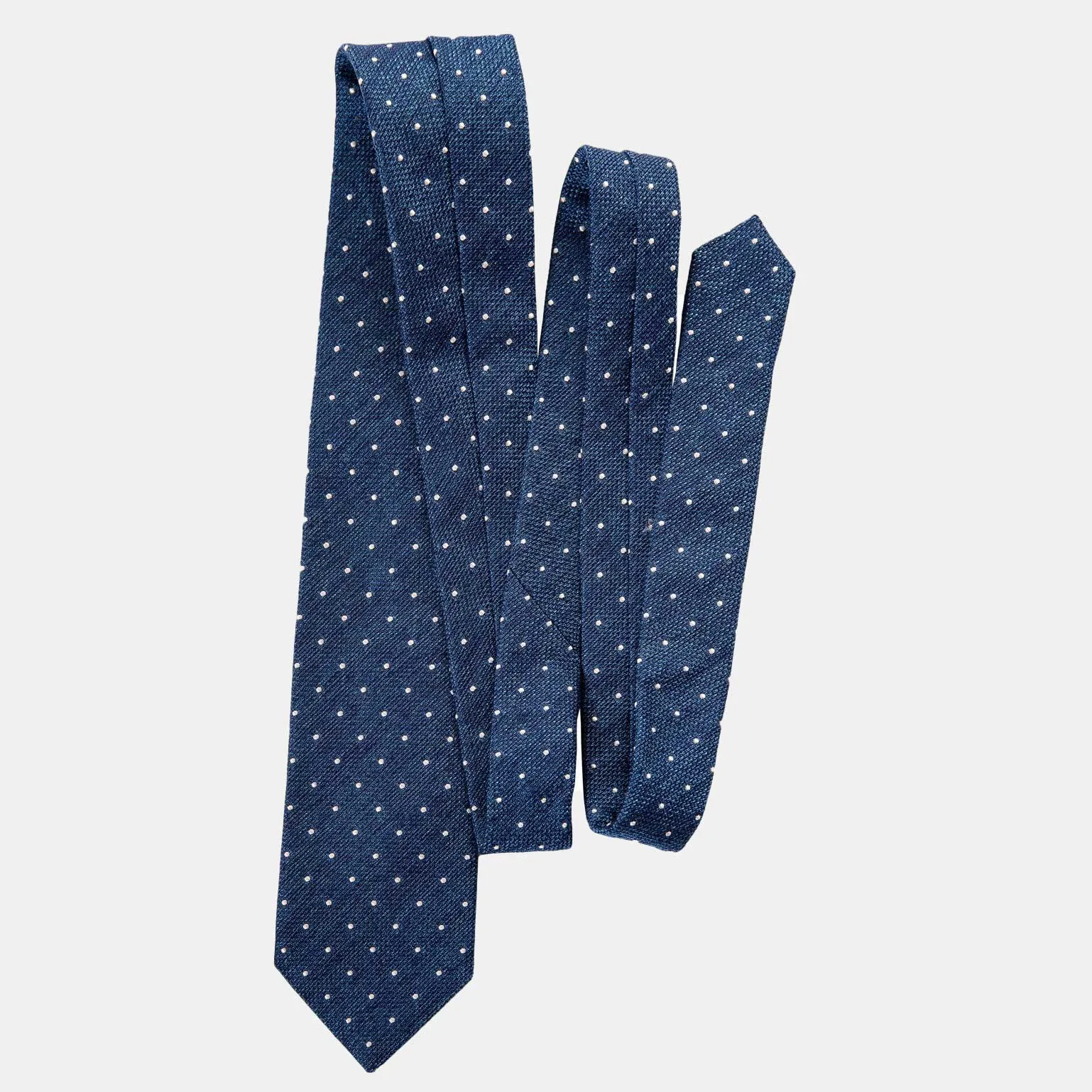 Mattei - Silk Grenadine Tie - Blue sold by Elizabetta product image thumbnail 3