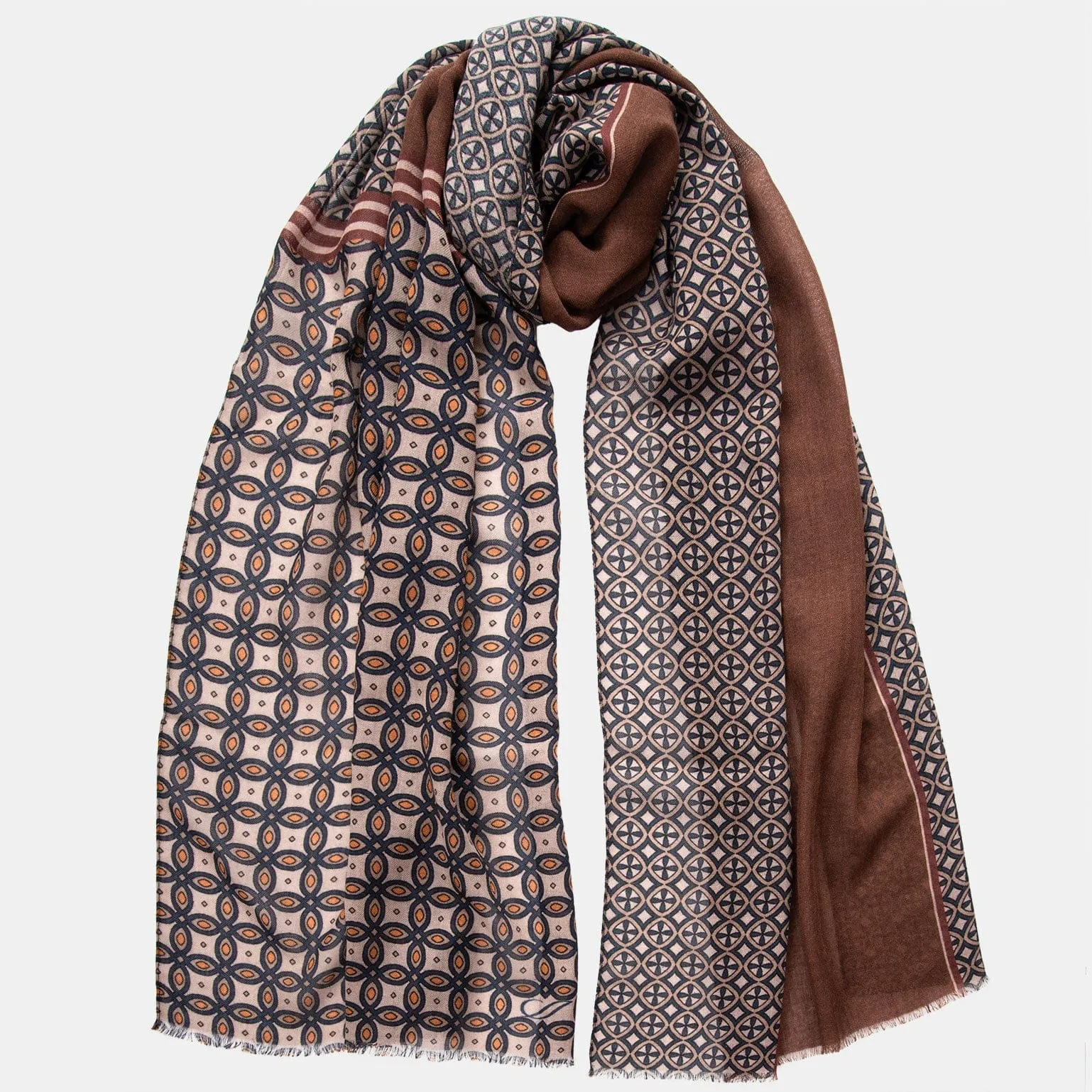 Zagato - Wool Scarf - Chocolate sold by Elizabetta product image thumbnail 3