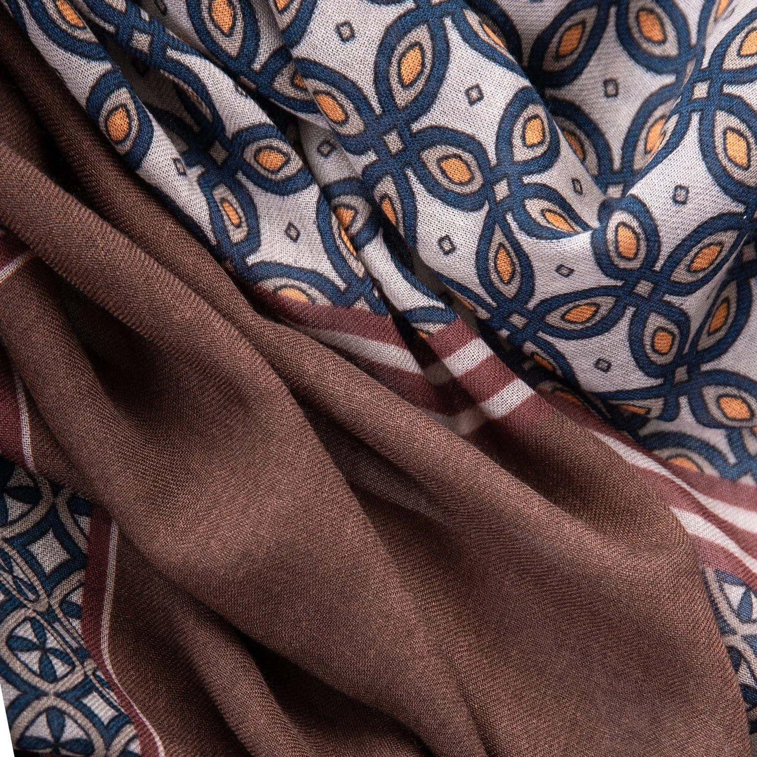 Zagato - Wool Scarf - Chocolate sold by Elizabetta product image thumbnail 4