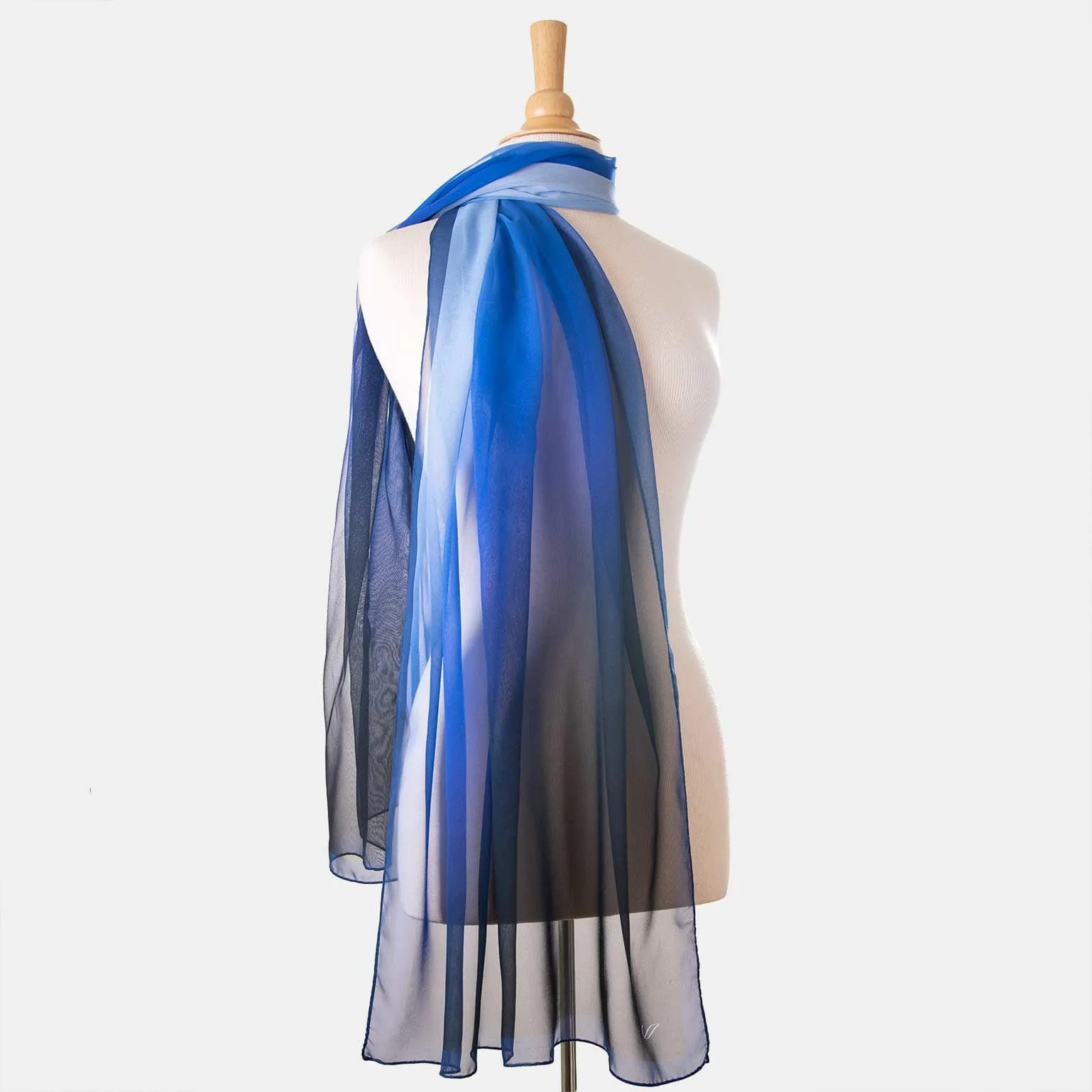 Sophia - Silk Scarf Shawl - Cobalt Blue sold by Elizabetta product image thumbnail 3