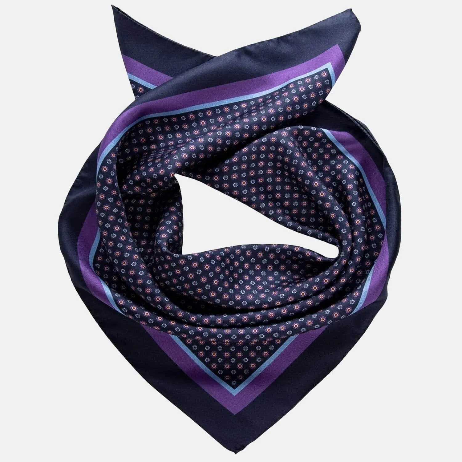 Benelli - Silk Neckerchief - Navy sold by Elizabetta product image thumbnail 2