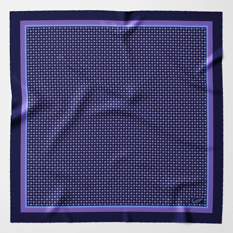 Benelli - Silk Neckerchief - Navy sold by Elizabetta