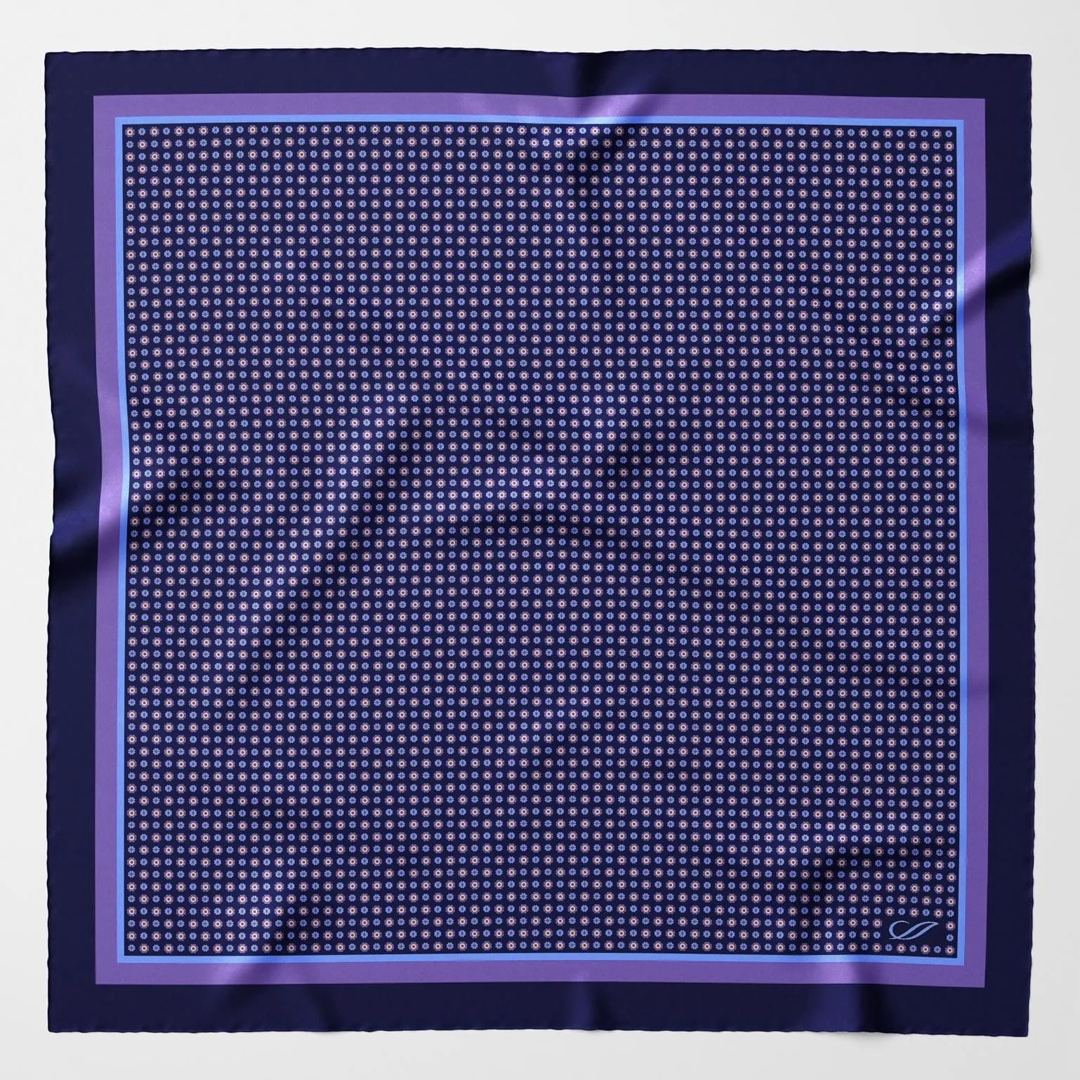 Benelli - Silk Neckerchief - Navy sold by Elizabetta