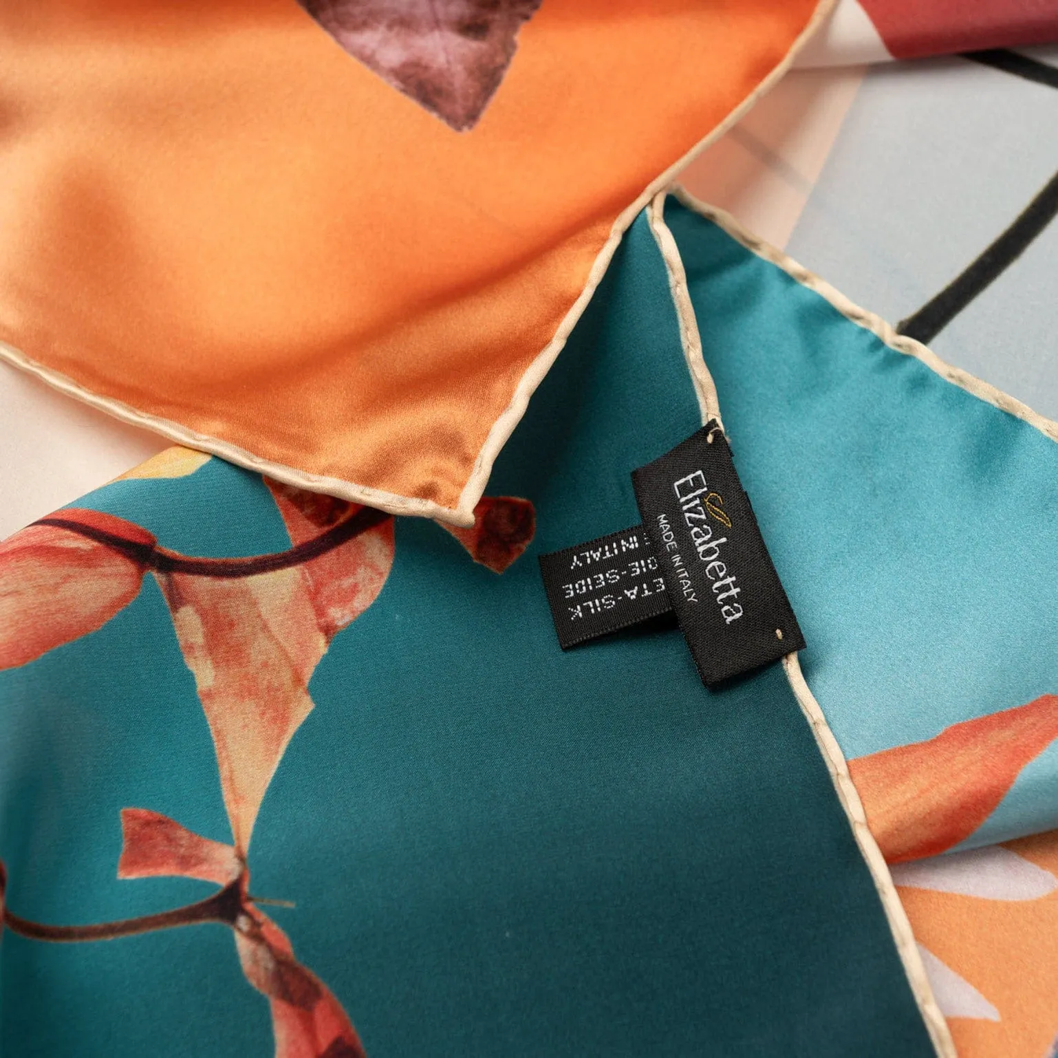 Cristina - Silk Foulard - Champagne sold by Elizabetta product image thumbnail 3