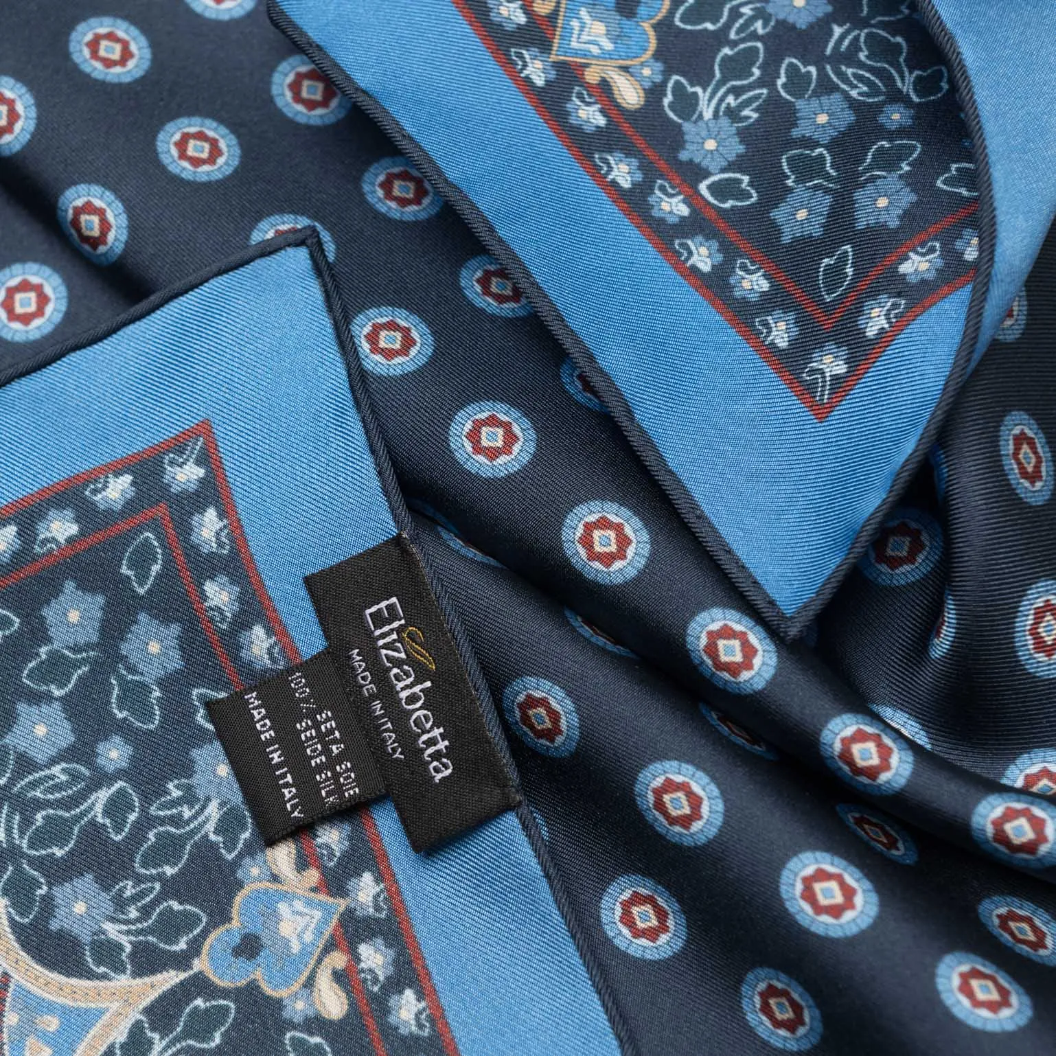 Filippo - Silk Neckerchief - Navy sold by Elizabetta product image thumbnail 3