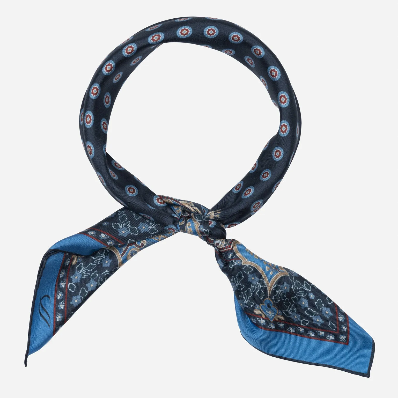 Filippo - Silk Neckerchief - Navy sold by Elizabetta product image thumbnail 2