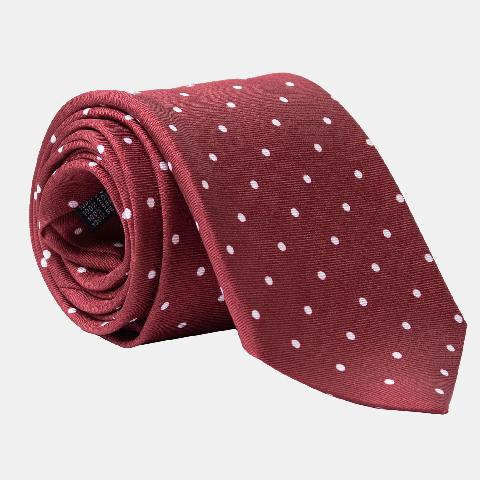 Orvieto - Printed Silk Tie - Burgundy sold by Elizabetta product image thumbnail 3