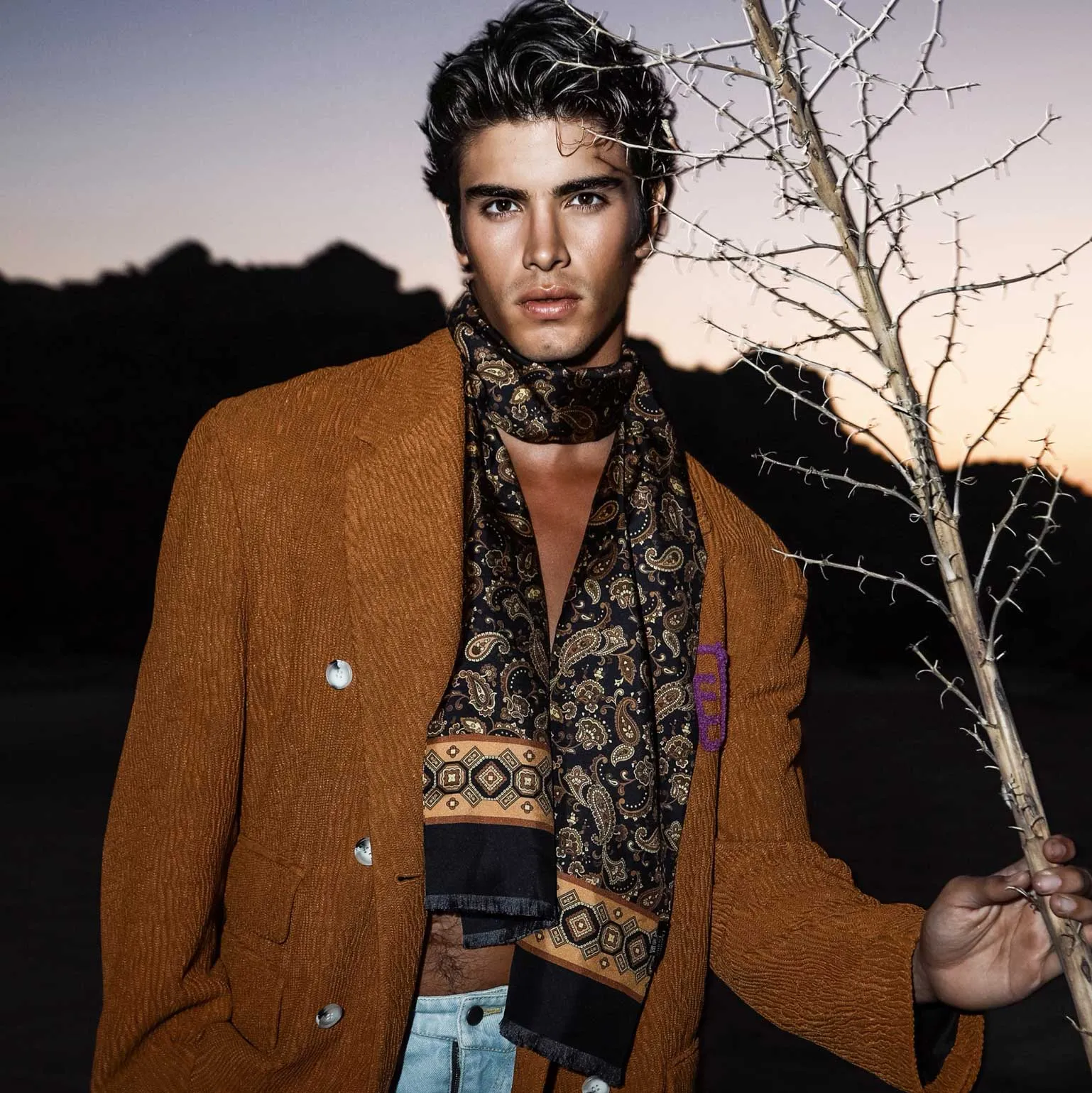 Maserati - Silk Scarf - Black sold by Elizabetta product image thumbnail 3