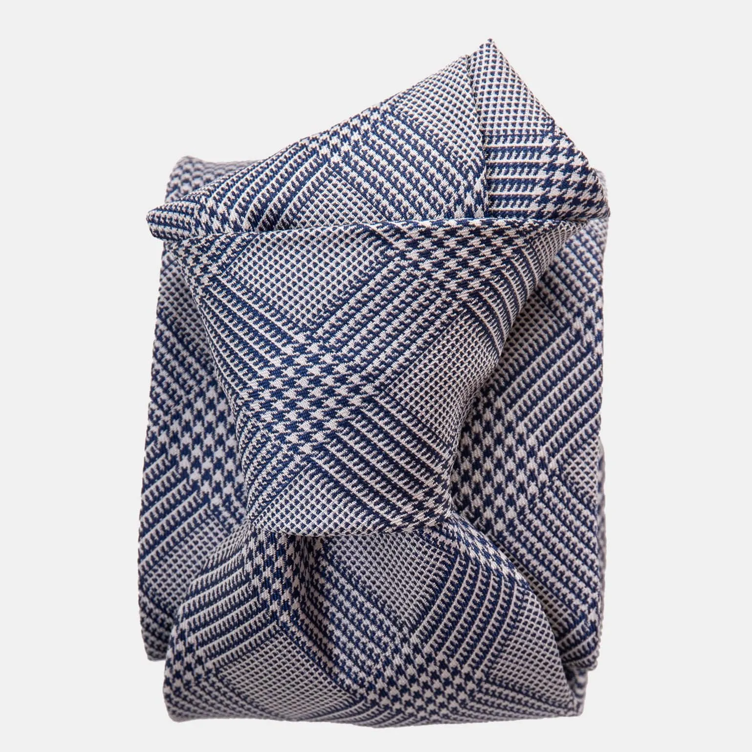 Savoia - Jacquard Silk Tie - Blue sold by Elizabetta