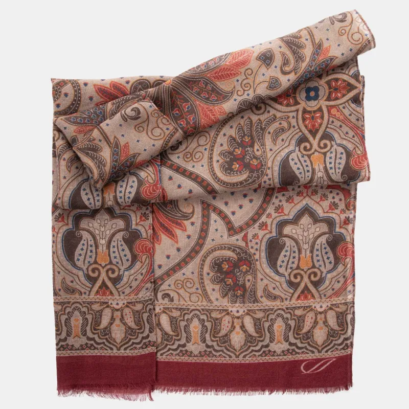 Uffizi - Wool Scarf - Travertine Beige sold by Elizabetta