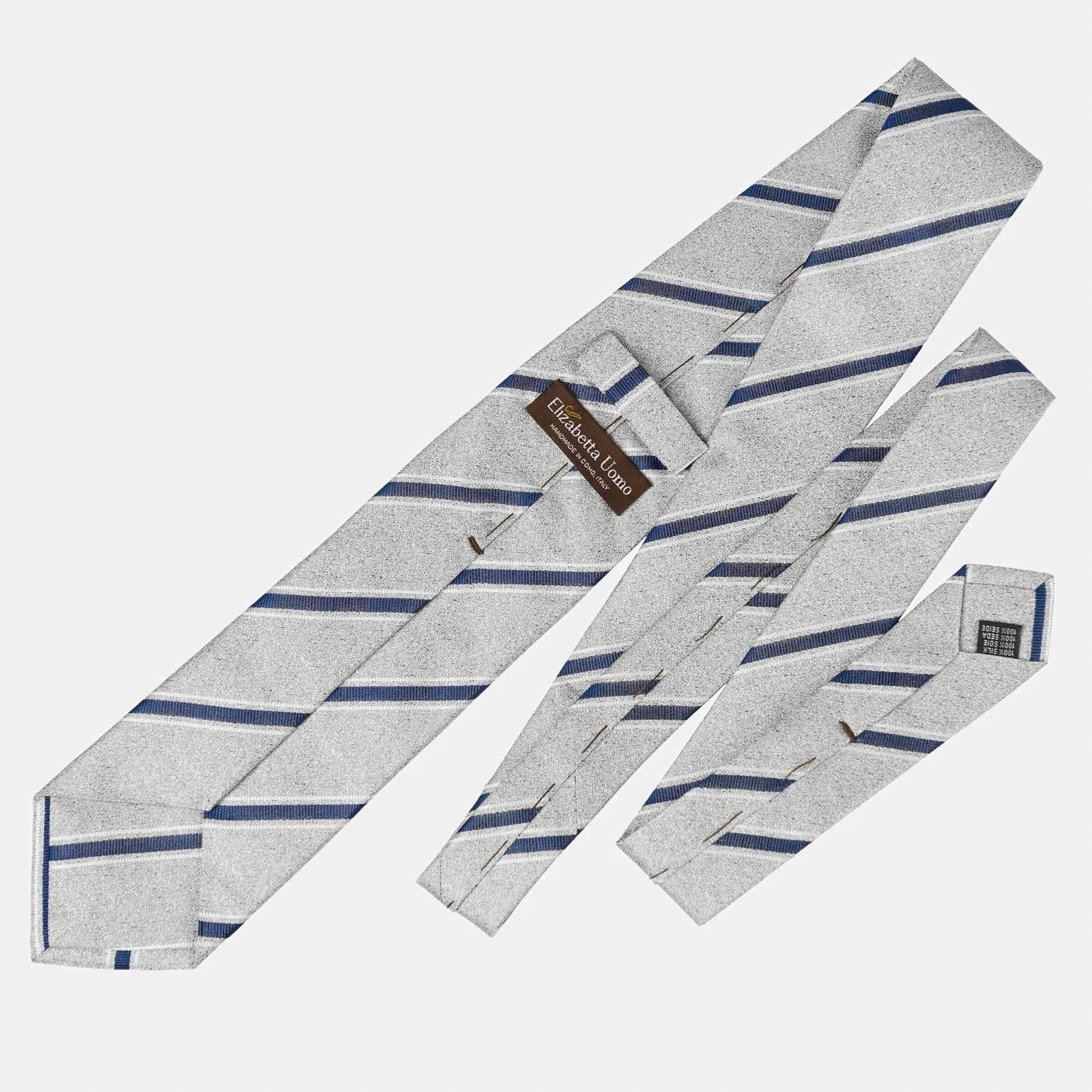 Vittorio - Silk Jacquard Tie - Silver Grey sold by Elizabetta product image thumbnail 3