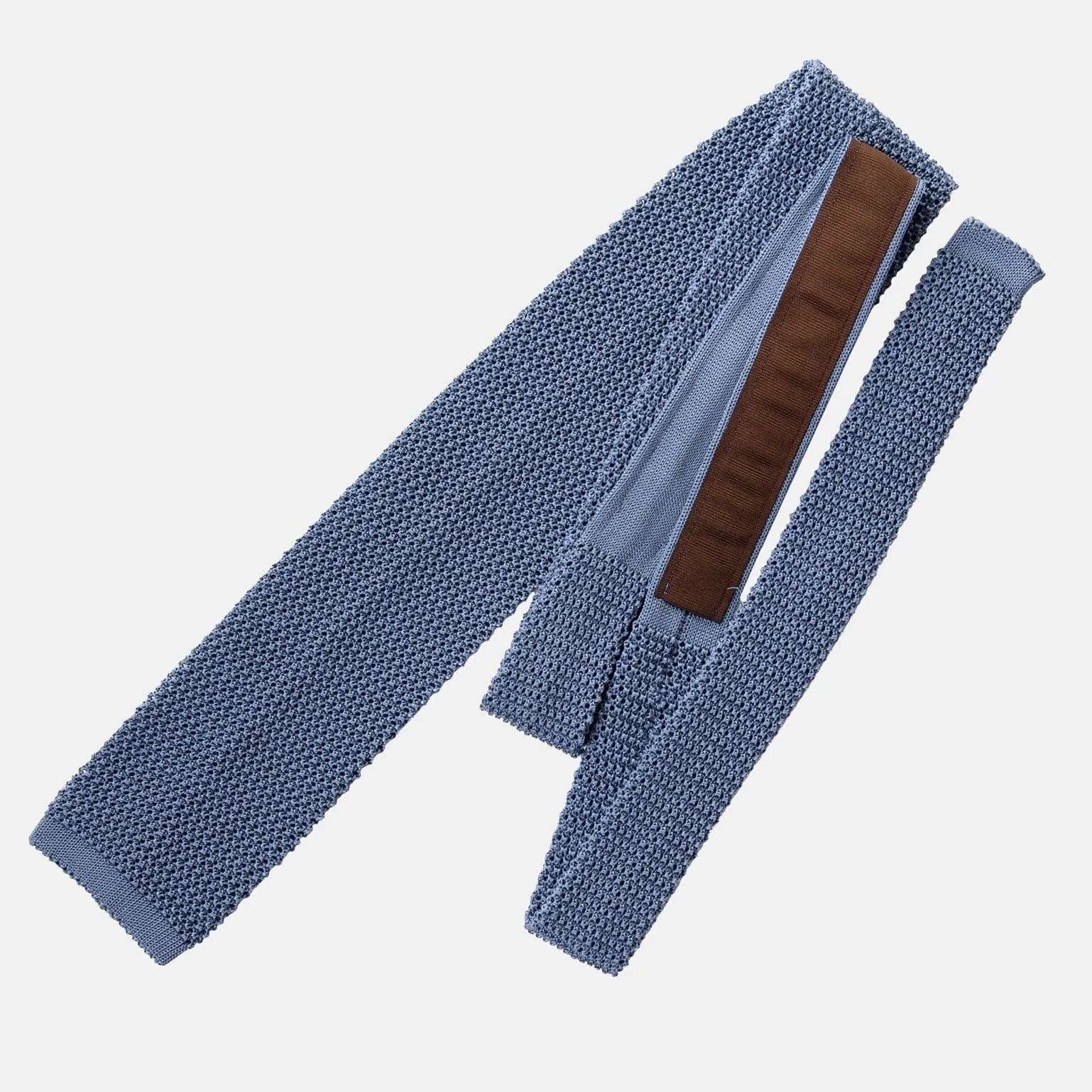 Parisi - Knitted Silk Tie - Venetian Blue sold by Elizabetta product image thumbnail 2