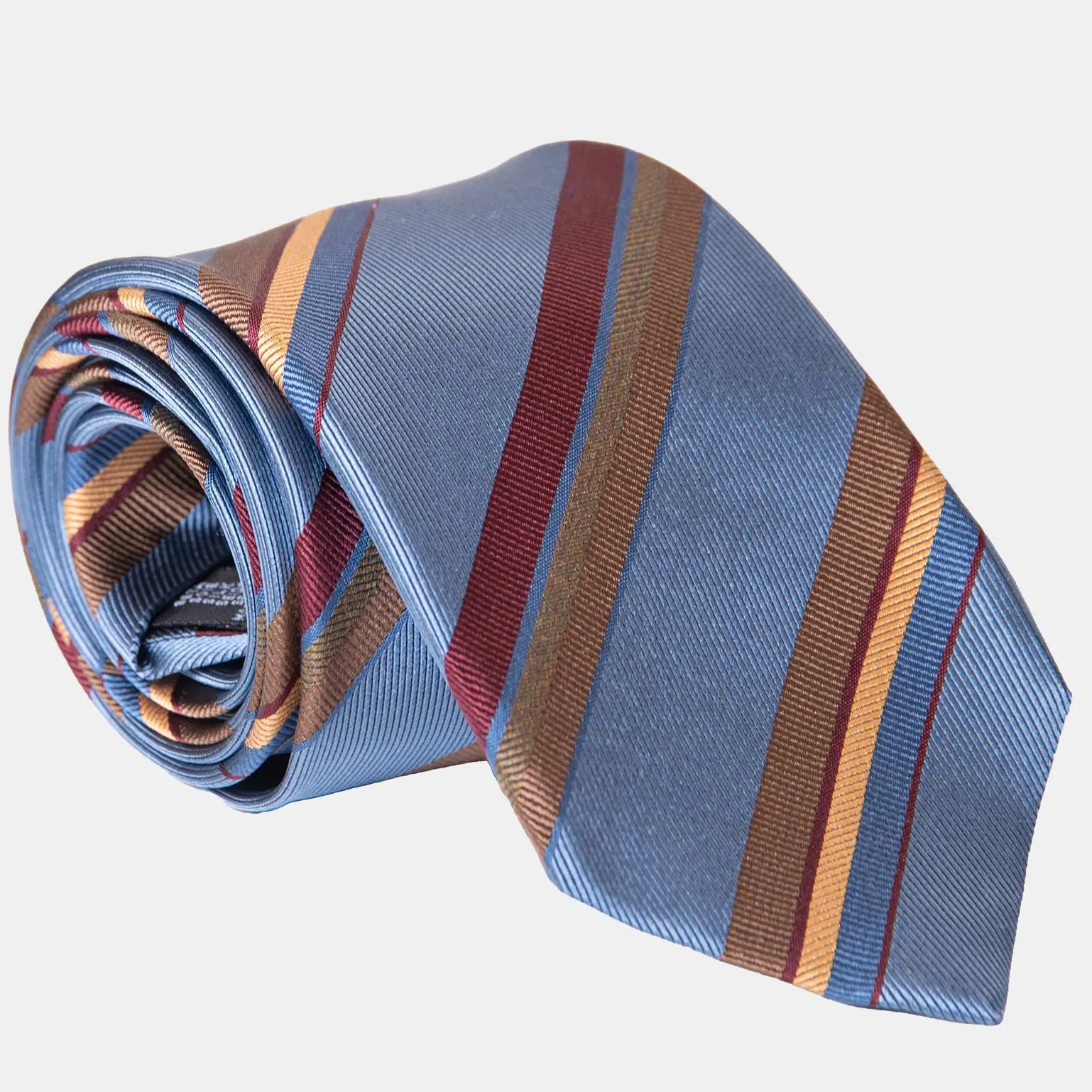 Battisti - Silk Jacquard Tie - Steel Blue sold by Elizabetta product image thumbnail 3