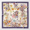 Flora - Silk Foulard - Violet sold by Elizabetta