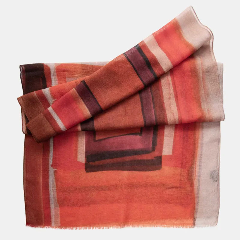 Madrid - Wool Scarf - Red sold by Elizabetta