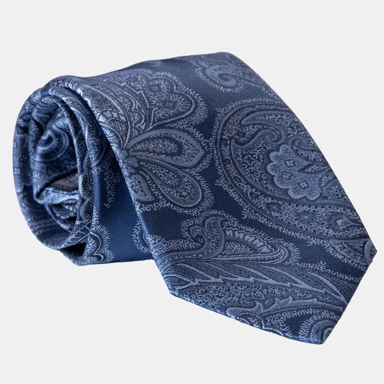 Cortina - Silk Jacquard Tie - Royal Blue sold by Elizabetta product image thumbnail 3